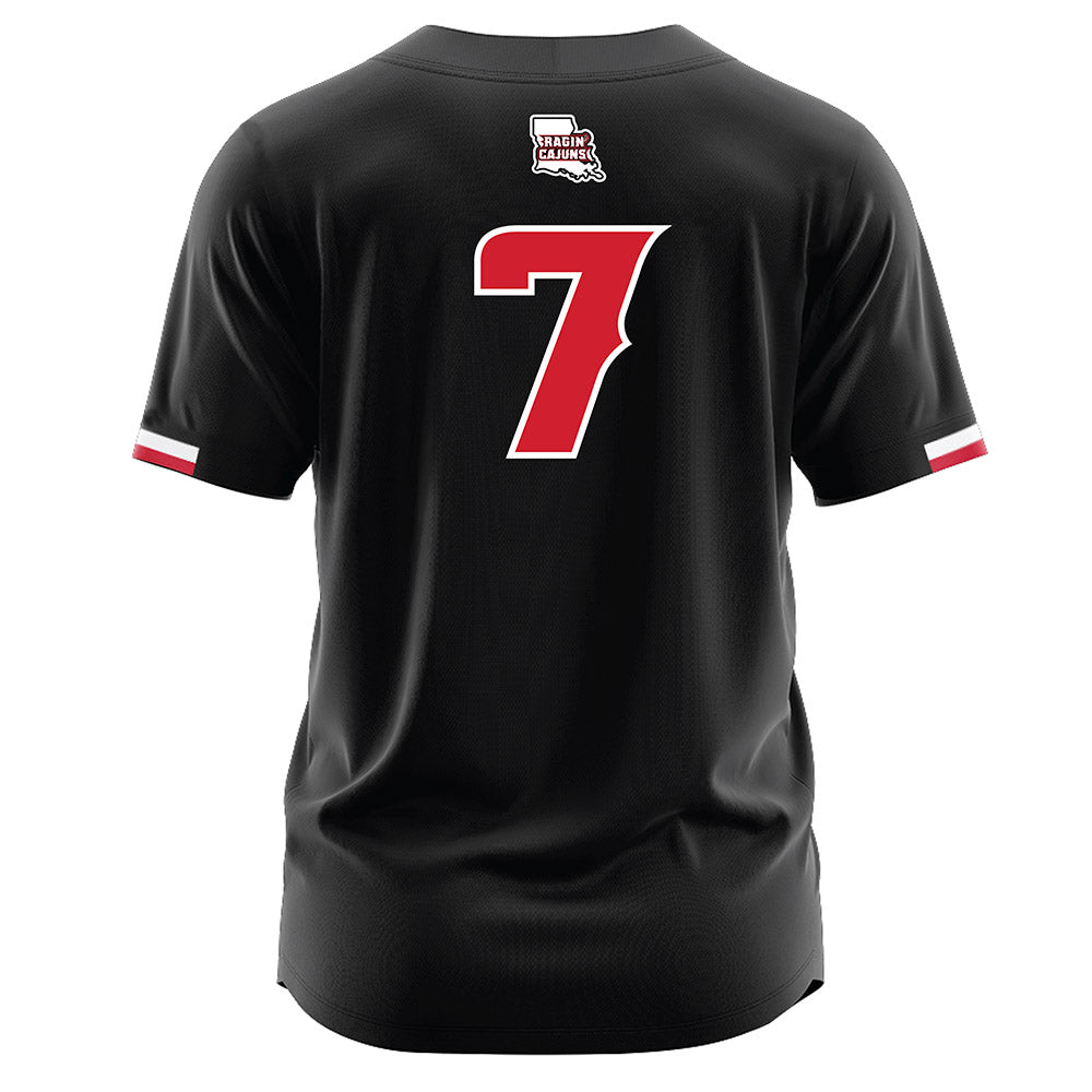 Louisiana - NCAA Softball : Dayzja Williams - Black Jersey-1