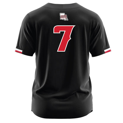 Louisiana - NCAA Softball : Dayzja Williams - Black Jersey-1