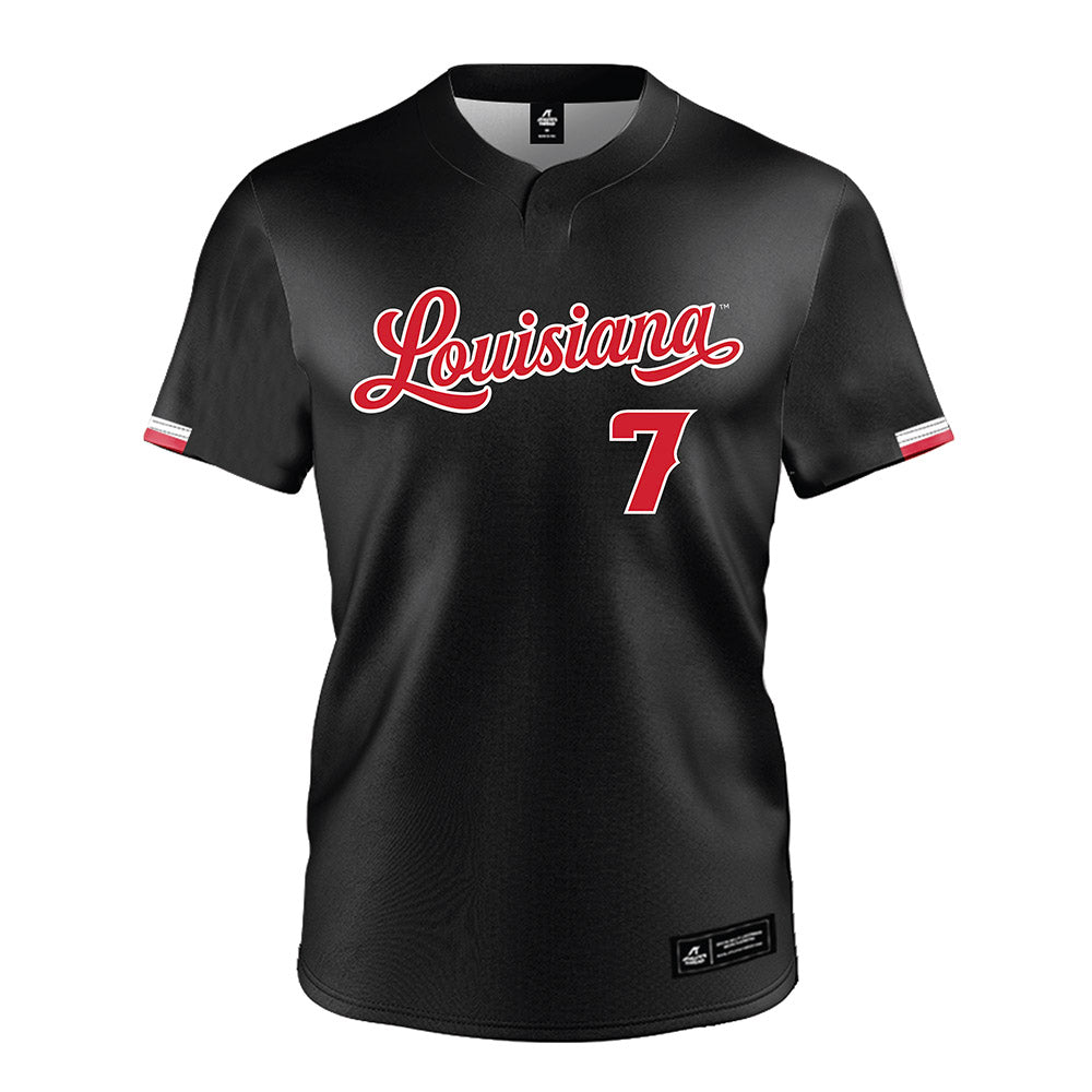 Louisiana - NCAA Softball : Dayzja Williams - Black Jersey-0