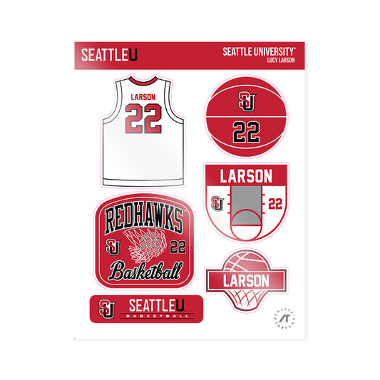 Seattle - NCAA Women's Basketball : Lucy Larson - Sticker Sheet-0