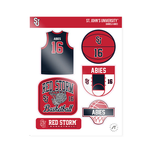 St. Johns - NCAA Women's Basketball : Daniela Abies - Sticker Sheet-0