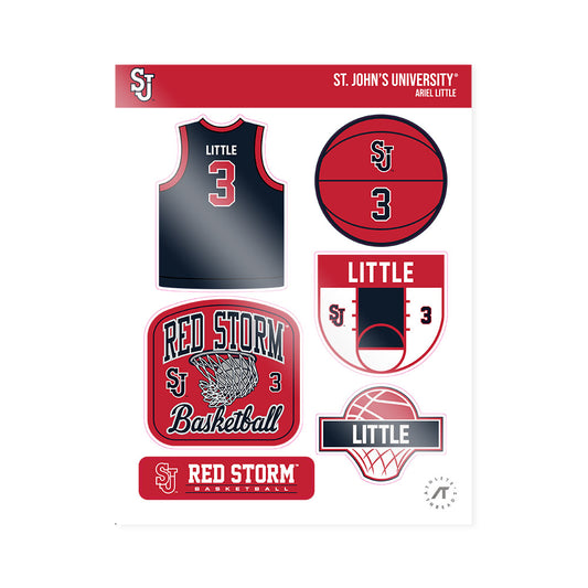St. Johns - NCAA Women's Basketball : Ariel Little - Sticker Sheet-0