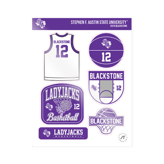 SFA - NCAA Women's Basketball : Faith Blackstone - Sticker Sheet-0