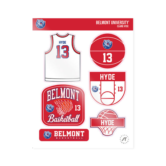Belmont - NCAA Women's Basketball : Claire Hyde - Sticker Sheet-0