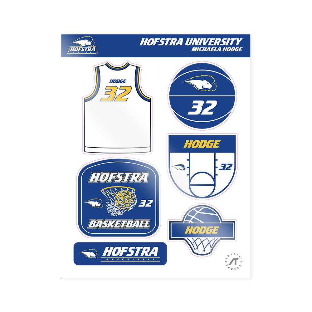 Hofstra - NCAA Women's Basketball : Michaela Hodge - Sticker Sheet-0