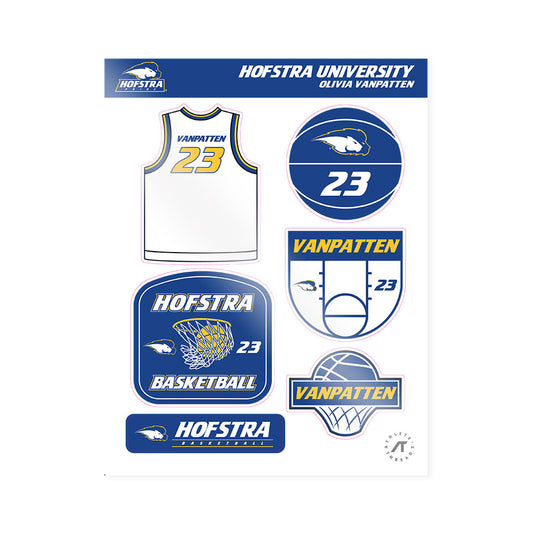 Hofstra - NCAA Women's Basketball : Olivia VanPatten - Sticker Sheet-0