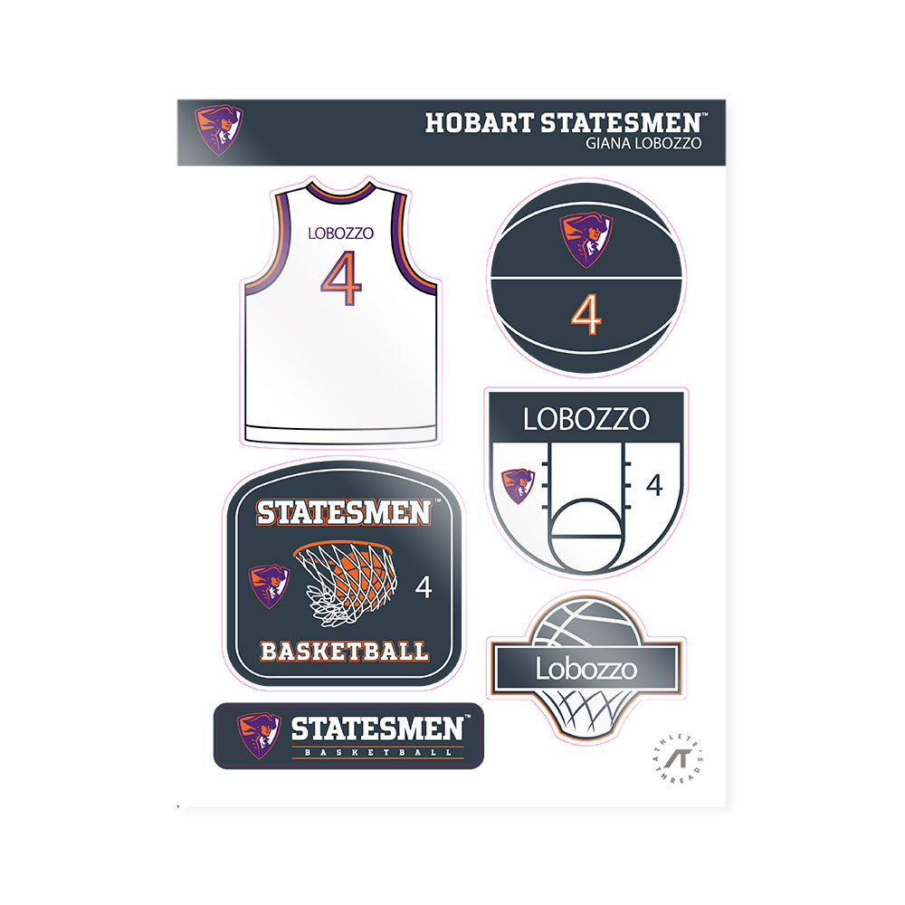 HWS - NCAA Women's Basketball : Giana Lobozzo - Sticker Sheet-0