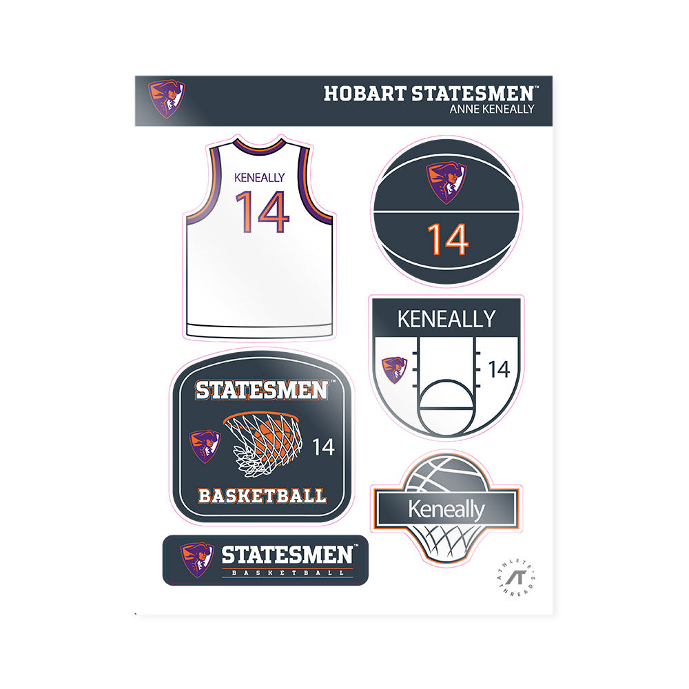 HWS - NCAA Women's Basketball : Anne Keneally - Sticker Sheet-0