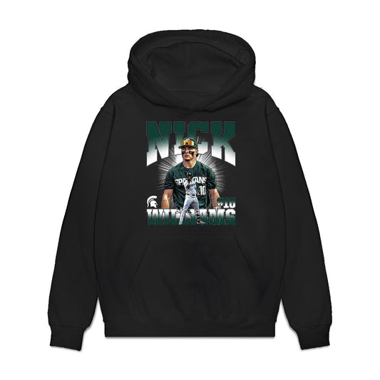 Michigan State - NCAA Baseball : Nicklas Williams - Premium Hooded Sweatshirt-0