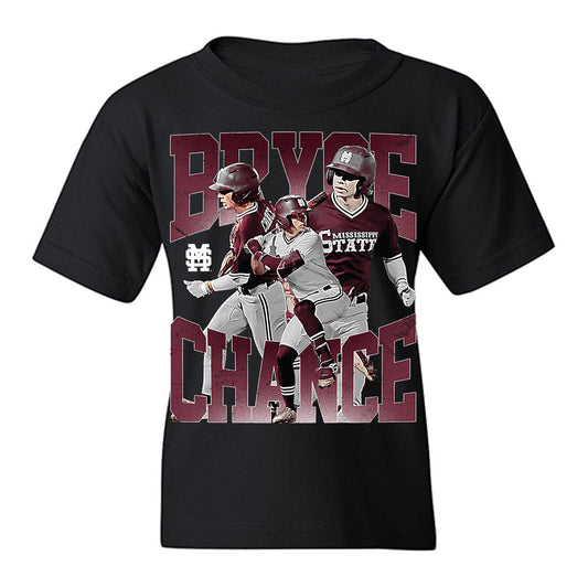 Mississippi State - NCAA Baseball : Bryce Chance - Collage Youth T-Shirt-0