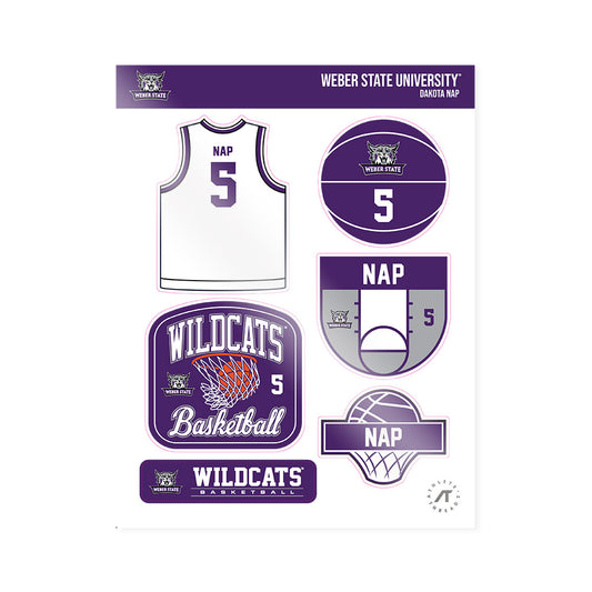 Weber - NCAA Women's Basketball : Dakota Nap - Sticker Sheet-0