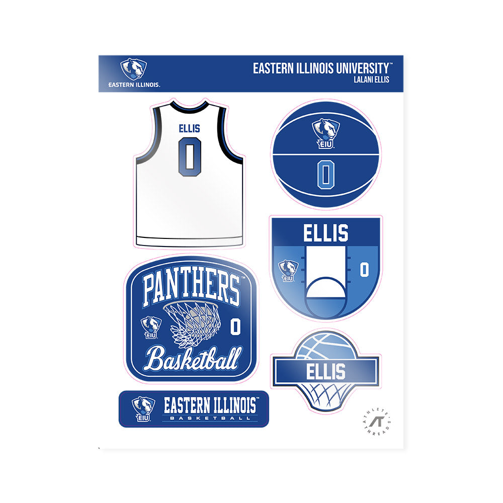 EIU - NCAA Women's Basketball : Lalani Ellis - Sticker Sheet-0