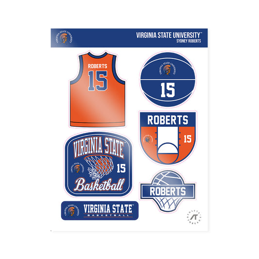 Virginia State - NCAA Women's Basketball : Sydney Roberts - Sticker Sheet-0