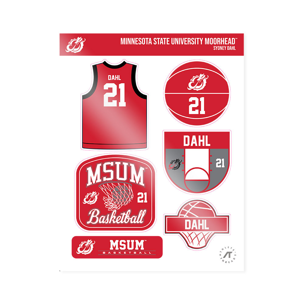 MSUM - NCAA Women's Basketball : Sydney Dahl - Sticker Sheet-0
