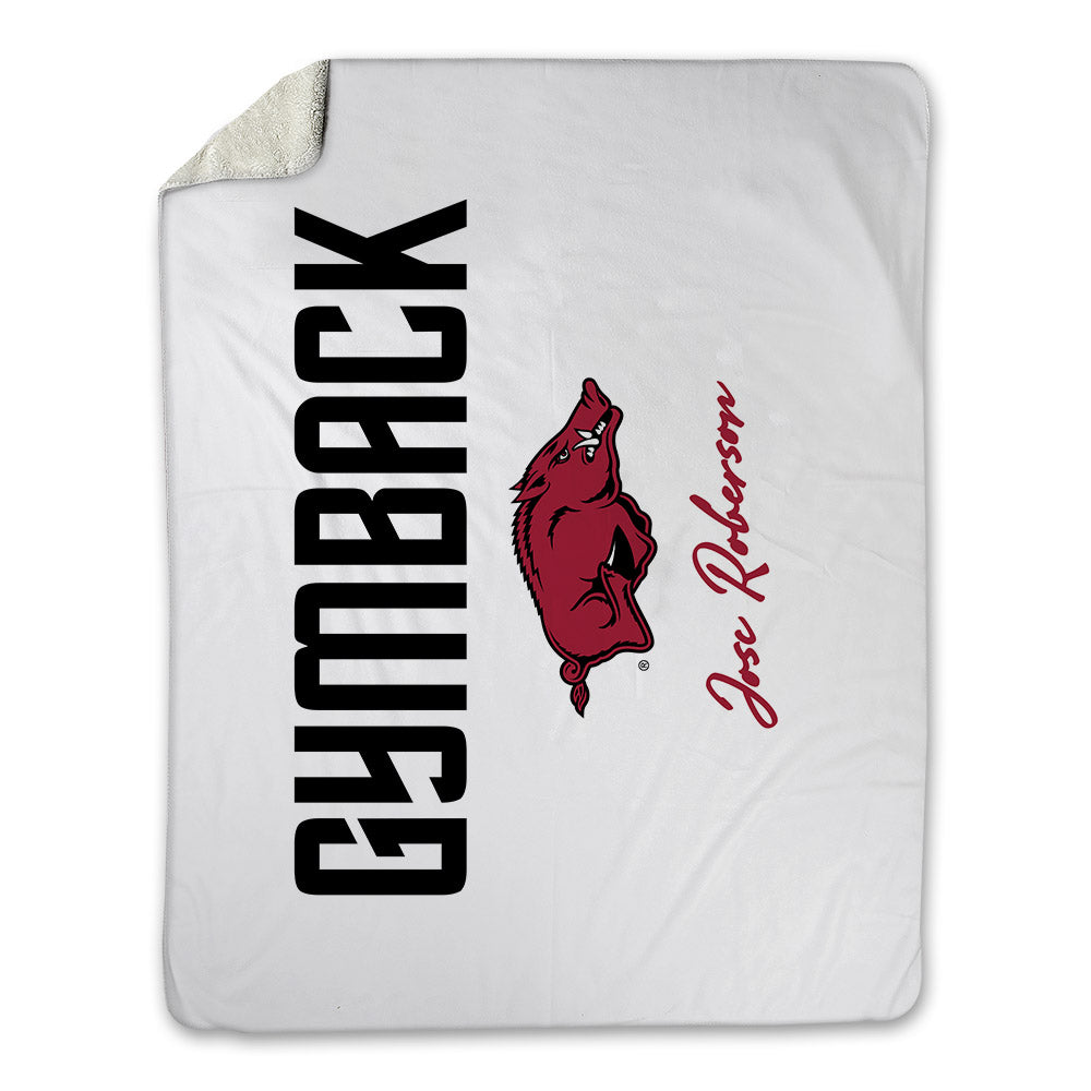 Arkansas - NCAA Women's Gymnastics : Joscelyn Roberson - Classic Shersey Blanket-0