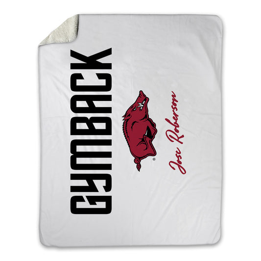Arkansas - NCAA Women's Gymnastics : Joscelyn Roberson - Classic Shersey Blanket-0