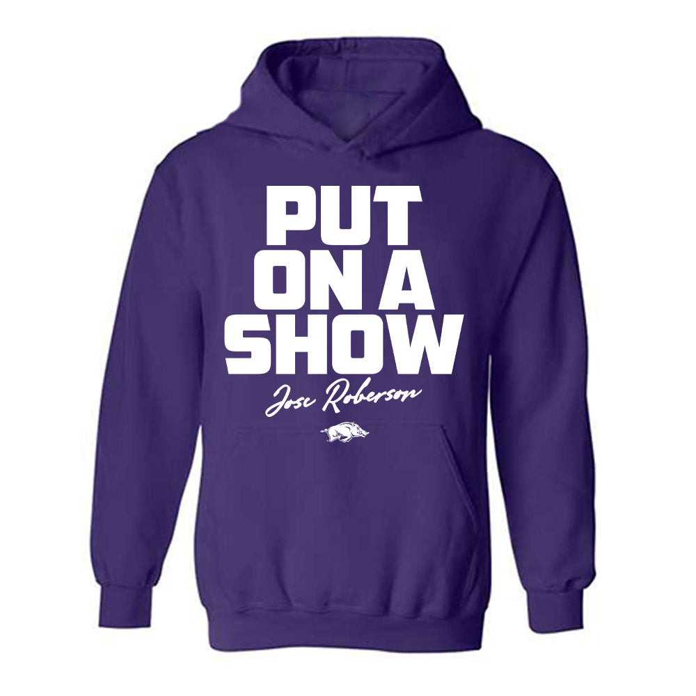 Arkansas - NCAA Women's Gymnastics : Joscelyn Roberson - Classic Shersey Hooded Sweatshirt-0