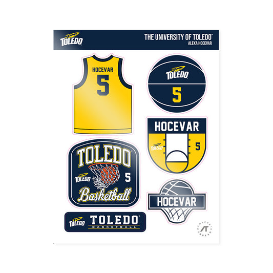 Toledo - NCAA Women's Basketball : Alexa Hocevar - Sticker Sheet-0