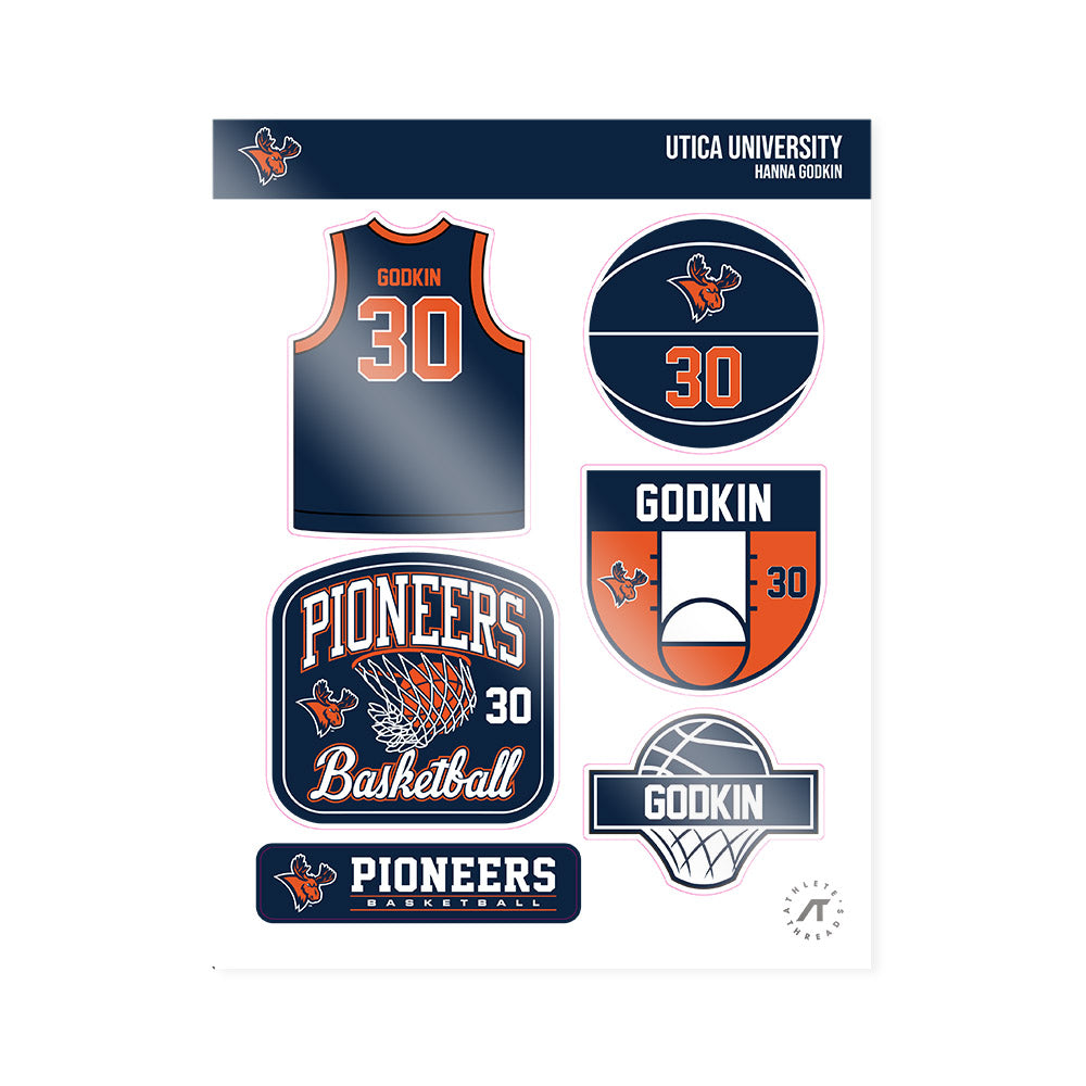 Utica - NCAA Women's Basketball : Hanna Godkin - Sticker Sheet-0