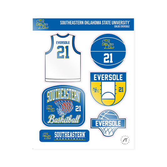 Southeastern - NCAA Women's Basketball : Chloe Eversole - Sticker Sheet-0