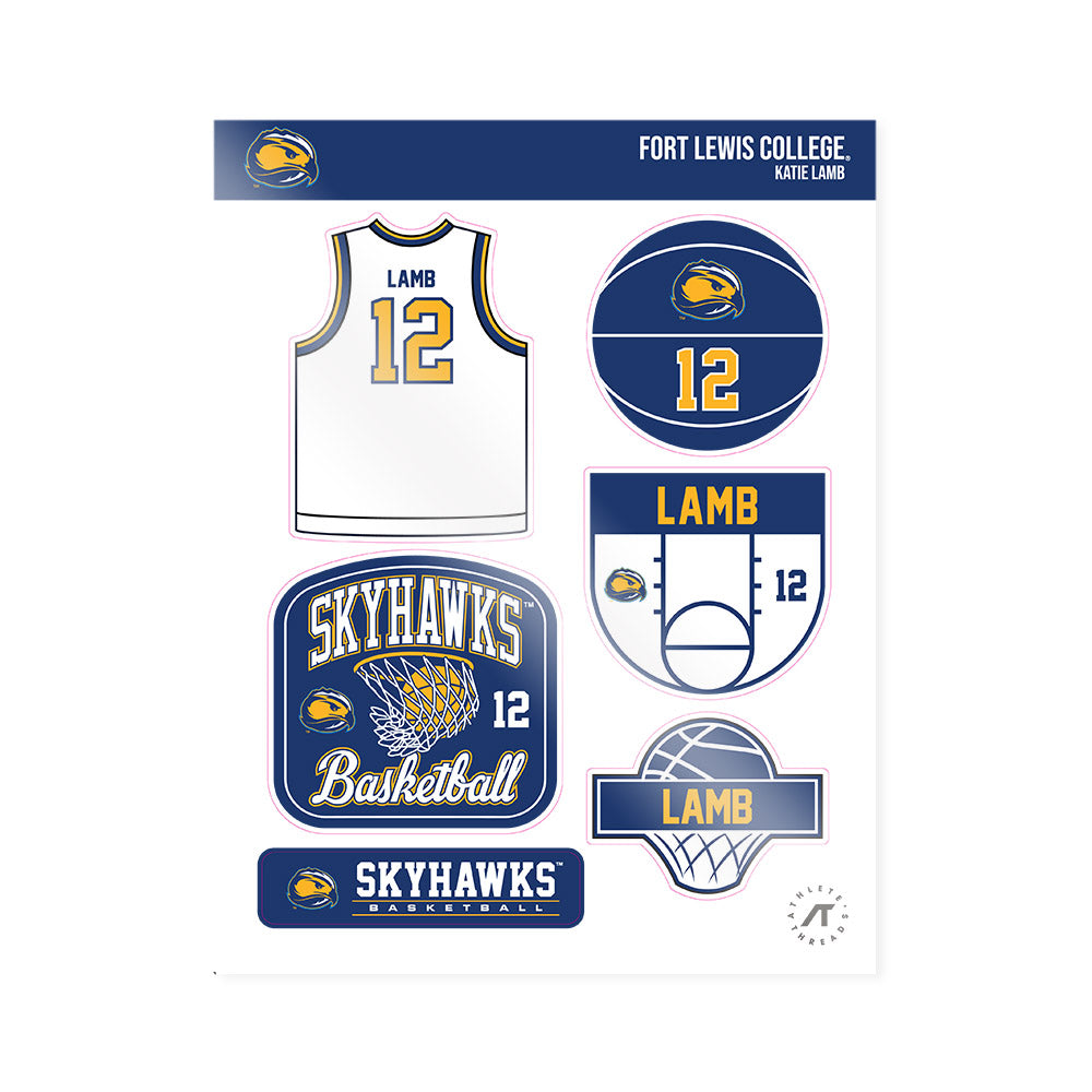 FLC - NCAA Women's Basketball : Katie Lamb - Sticker Sheet-0