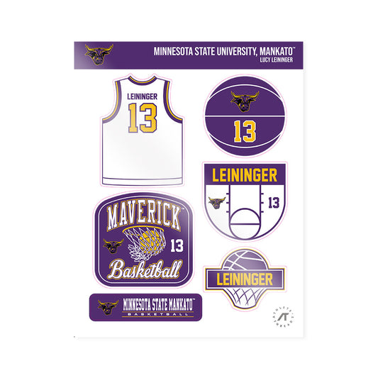 Minn. St. - NCAA Women's Basketball : Lucy Leininger - Sticker Sheet-0