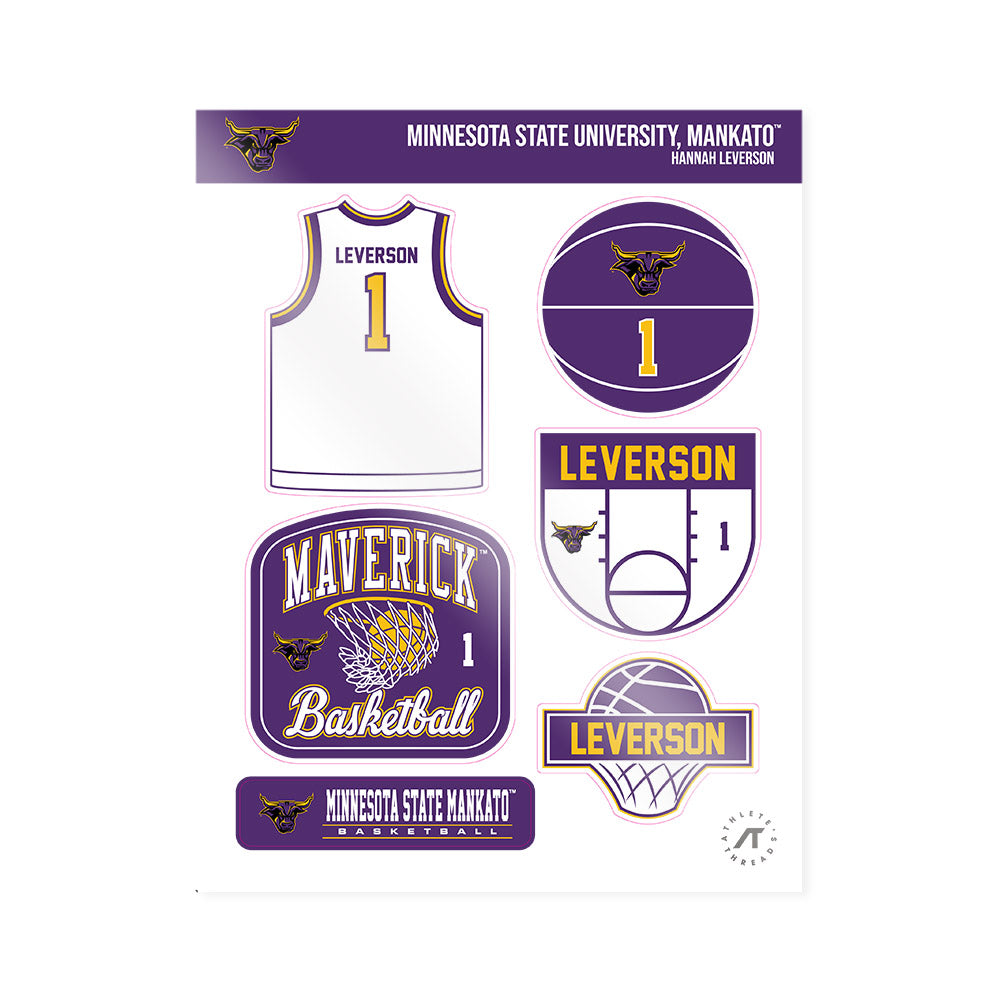 Minn. St. - NCAA Women's Basketball : Hannah Leverson - Sticker Sheet-0