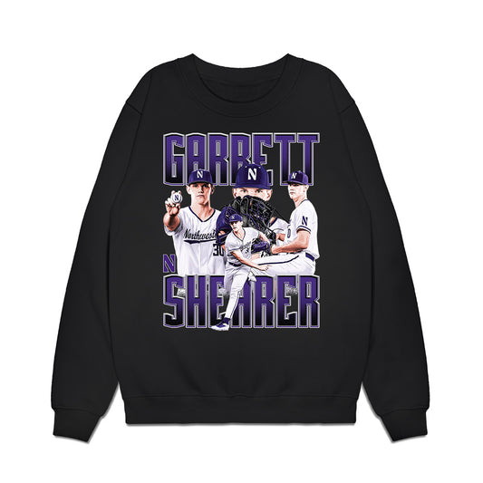 Northwestern - NCAA Baseball : Garrett Shearer - Collage Premium Crewneck Sweatshirt-0