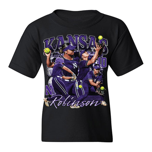 Northwestern - NCAA Softball : Kansas Robinson - Collage Youth T-Shirt-0