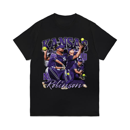 Northwestern - NCAA Softball : Kansas Robinson - Collage Comfort Colors T-Shirt-0