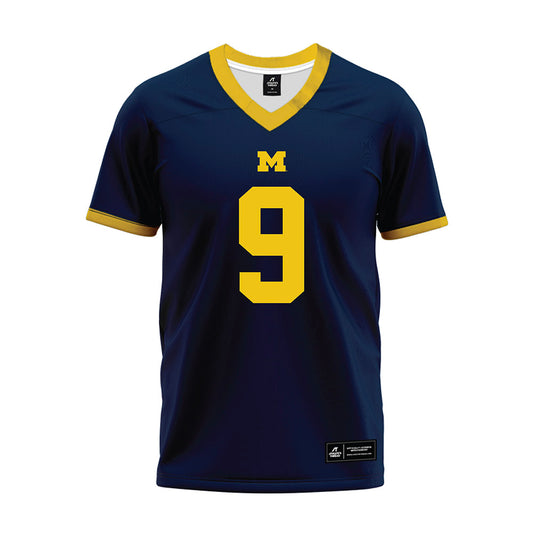 Michigan - NCAA Football : Cameron Brandt - Blue Premium Football Jersey-0