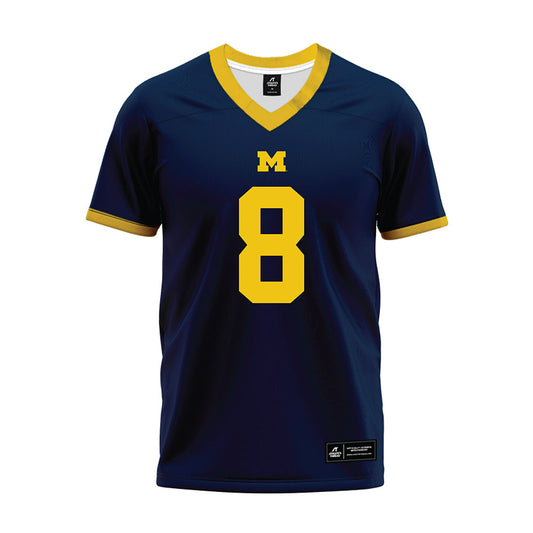 Michigan - NCAA Football : I'Marion Stewart - Blue Premium Football Jersey-0