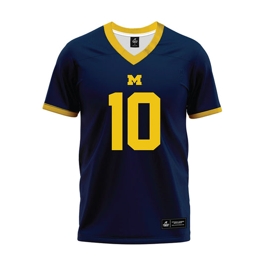 Michigan - NCAA Football : Kendrick Bell - Blue Premium Football Jersey-0