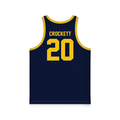 Michigan - NCAA Women's Basketball : Alyssa Crockett - Blue Basketball Jersey-1