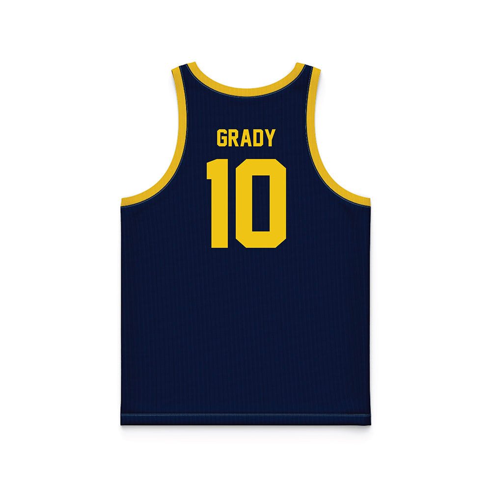 Michigan - NCAA Men's Basketball : Winters Grady - Blue Basketball Jersey-1