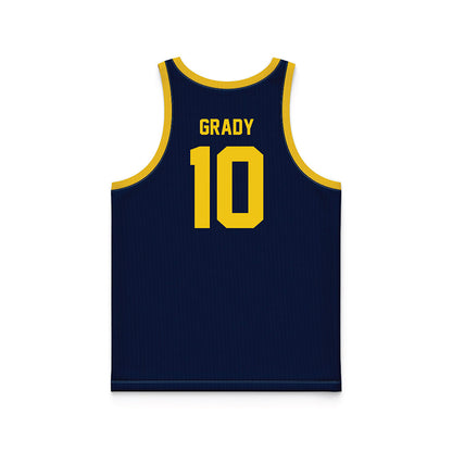 Michigan - NCAA Men's Basketball : Winters Grady - Blue Basketball Jersey-1