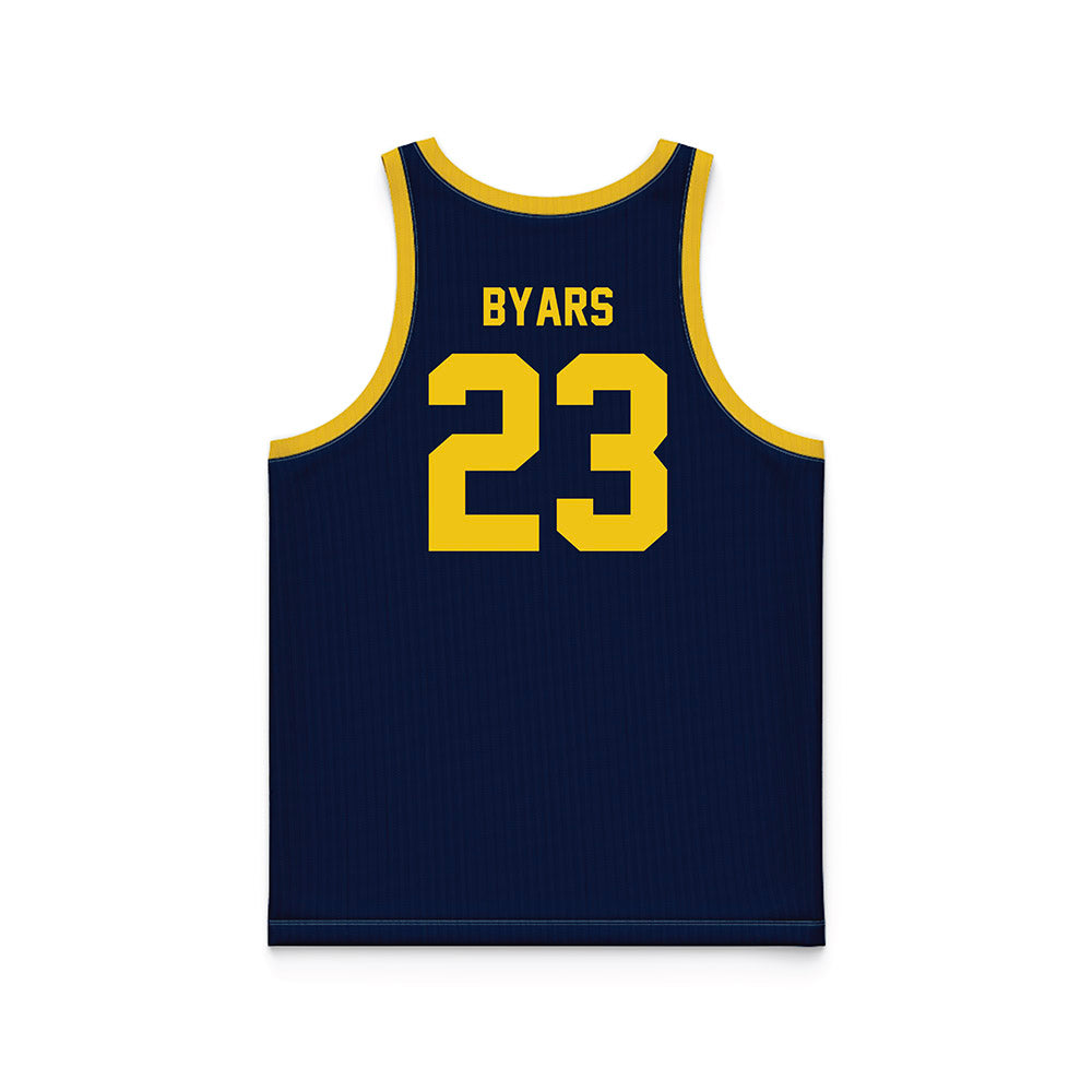 Michigan - NCAA Women's Basketball : Ciara Byars - Blue Basketball Jersey-1