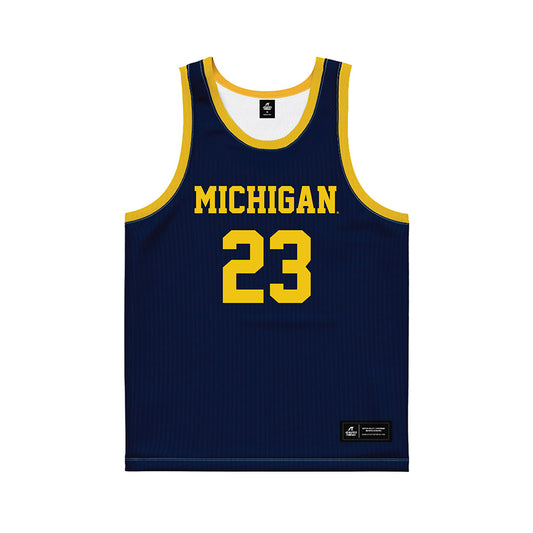 Michigan - NCAA Women's Basketball : Ciara Byars - Blue Basketball Jersey-0