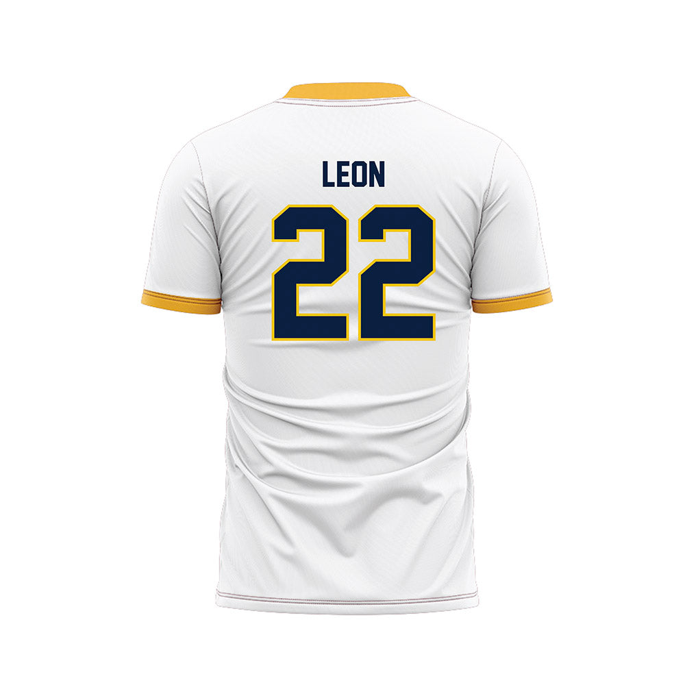 Michigan - NCAA Men's Soccer : Michael Leon - White Soccer Jersey-1