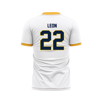 Michigan - NCAA Men's Soccer : Michael Leon - White Soccer Jersey-1