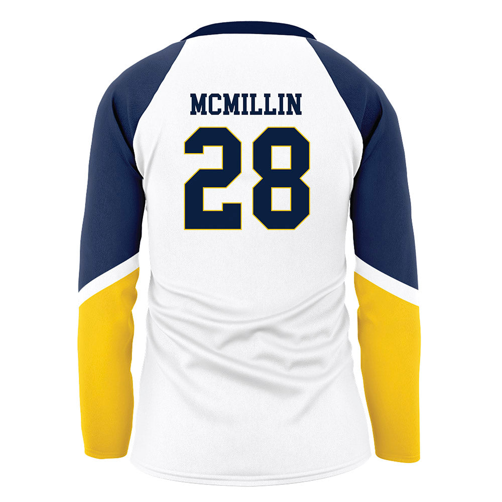 Michigan - NCAA Women's Volleyball : Trixie McMillin - White Volleyball Jersey-1