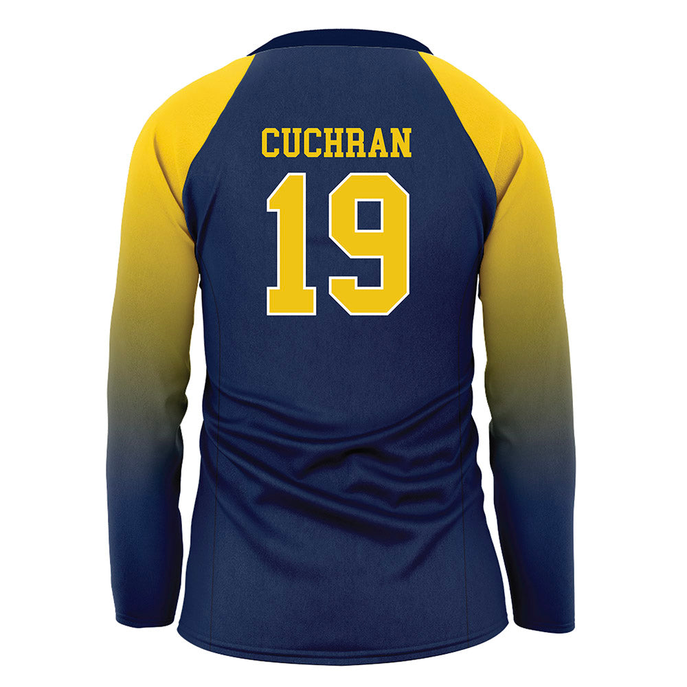 Michigan - NCAA Women's Volleyball : Maddi Cuchran - Blue Volleyball Jersey-1