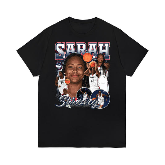 UConn - NCAA Women's Basketball : Sarah Strong - Collage Premium T-Shirt-0