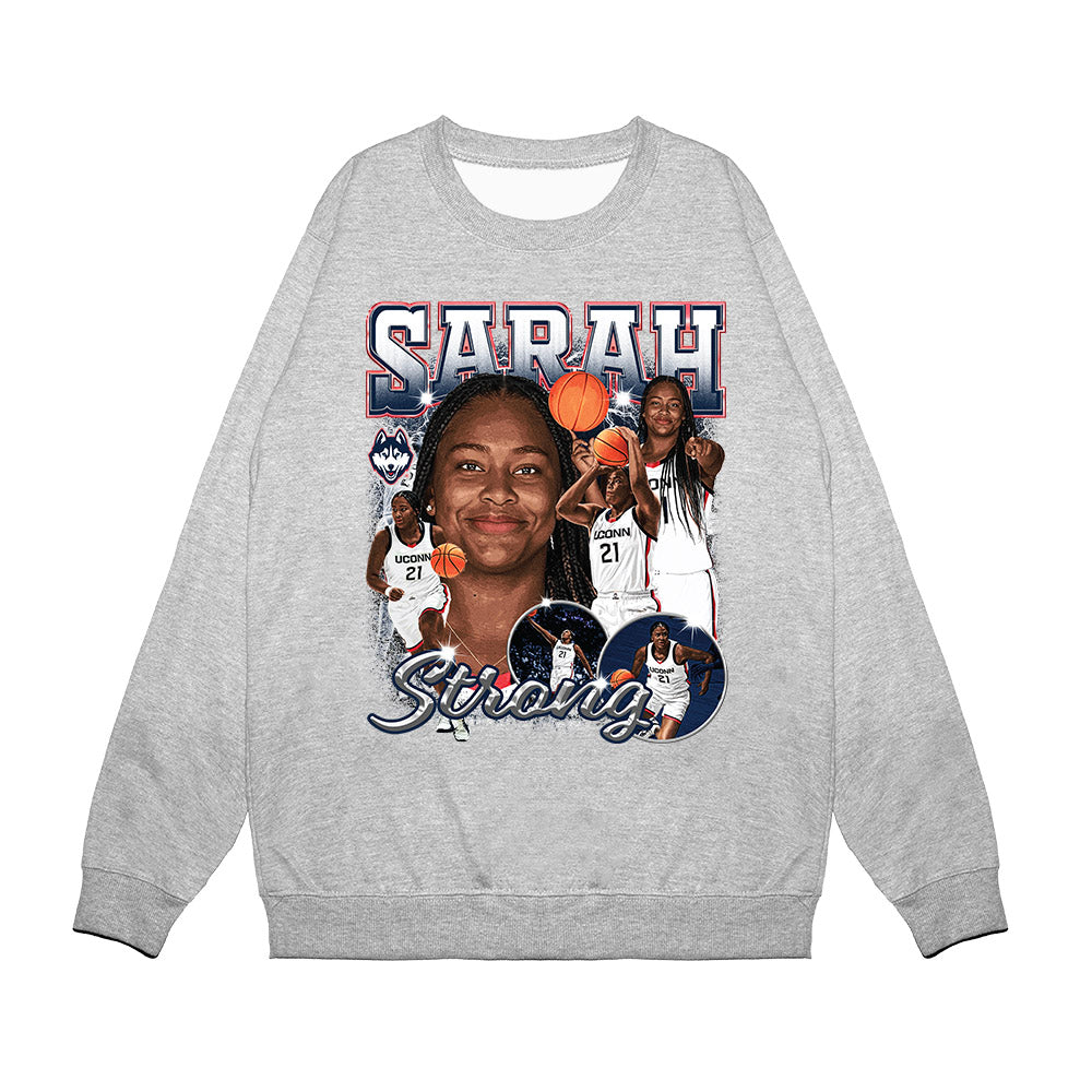 UConn - NCAA Women's Basketball : Sarah Strong - Premium Crewneck Sweatshirt-0