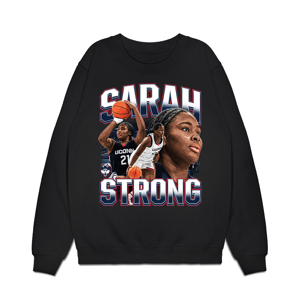 UConn - NCAA Women's Basketball : Sarah Strong - Premium Crewneck Sweatshirt-0