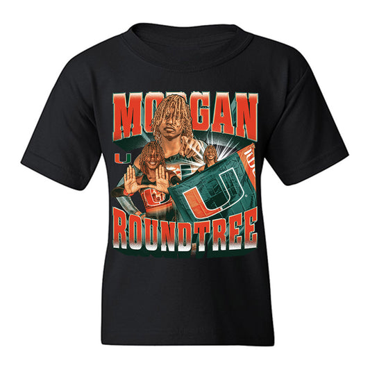 Miami - NCAA Women's Track & Field : Morgan Roundtree - Collage Youth T-Shirt-0