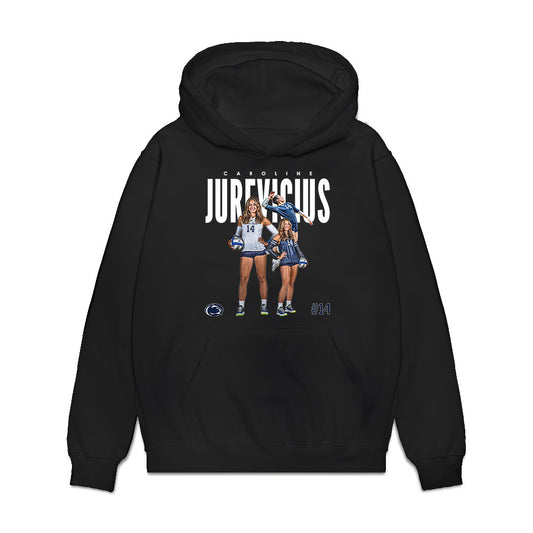 Penn State - NCAA Women's Volleyball : Caroline Jurevicius - Collage Premium Hooded Sweatshirt-0