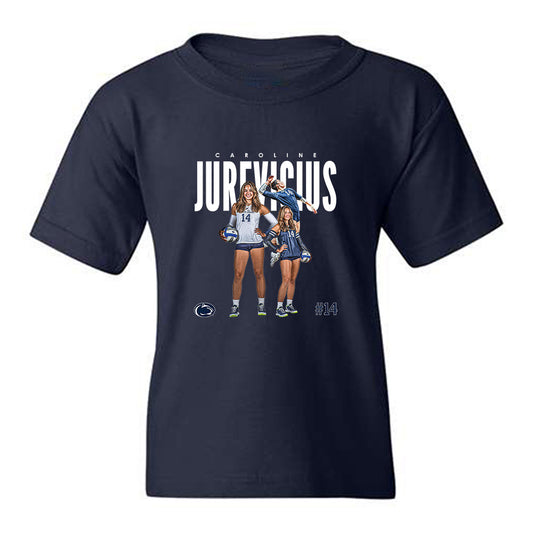 Penn State - NCAA Women's Volleyball : Caroline Jurevicius - Collage Youth T-Shirt-0
