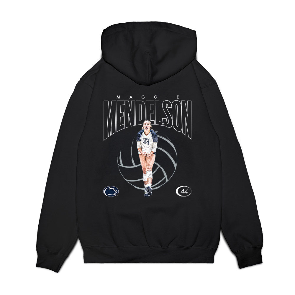 Penn State - NCAA Women's Volleyball : Maggie Mendelson - Graphic Tee Premium Hooded Sweatshirt-1
