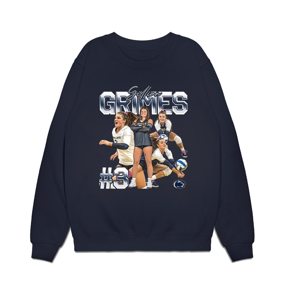 Penn State - NCAA Women's Volleyball : Gillian Grimes - Collage Premium Crewneck Sweatshirt-0